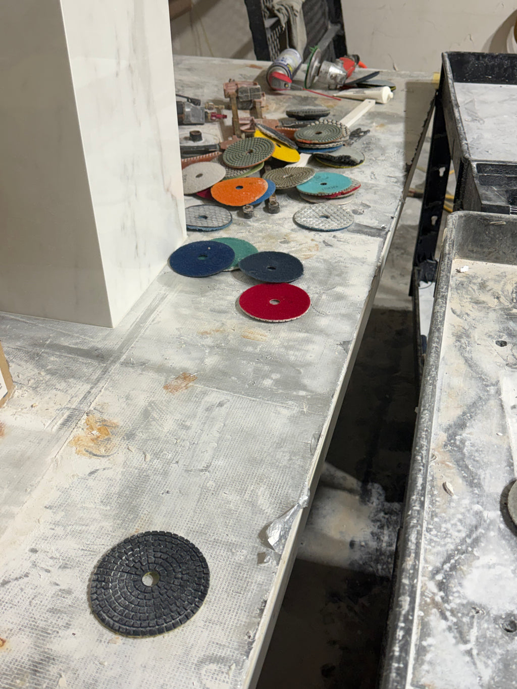 Professional 4” Diamond Polishing Pads for Granite, Marble & Concrete (7 PCS Set)