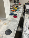 Professional 4” Diamond Polishing Pads for Granite, Marble & Concrete (7 PCS Set)
